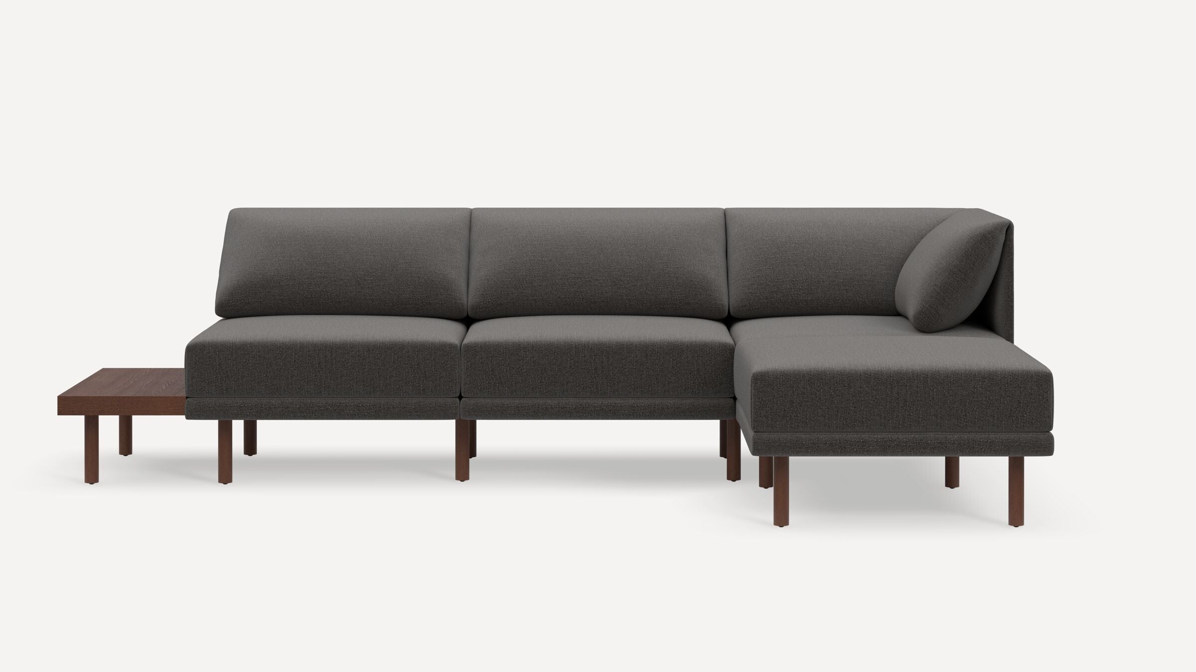 Range Plus 4-Piece One Arm Sectional Lounger with Table