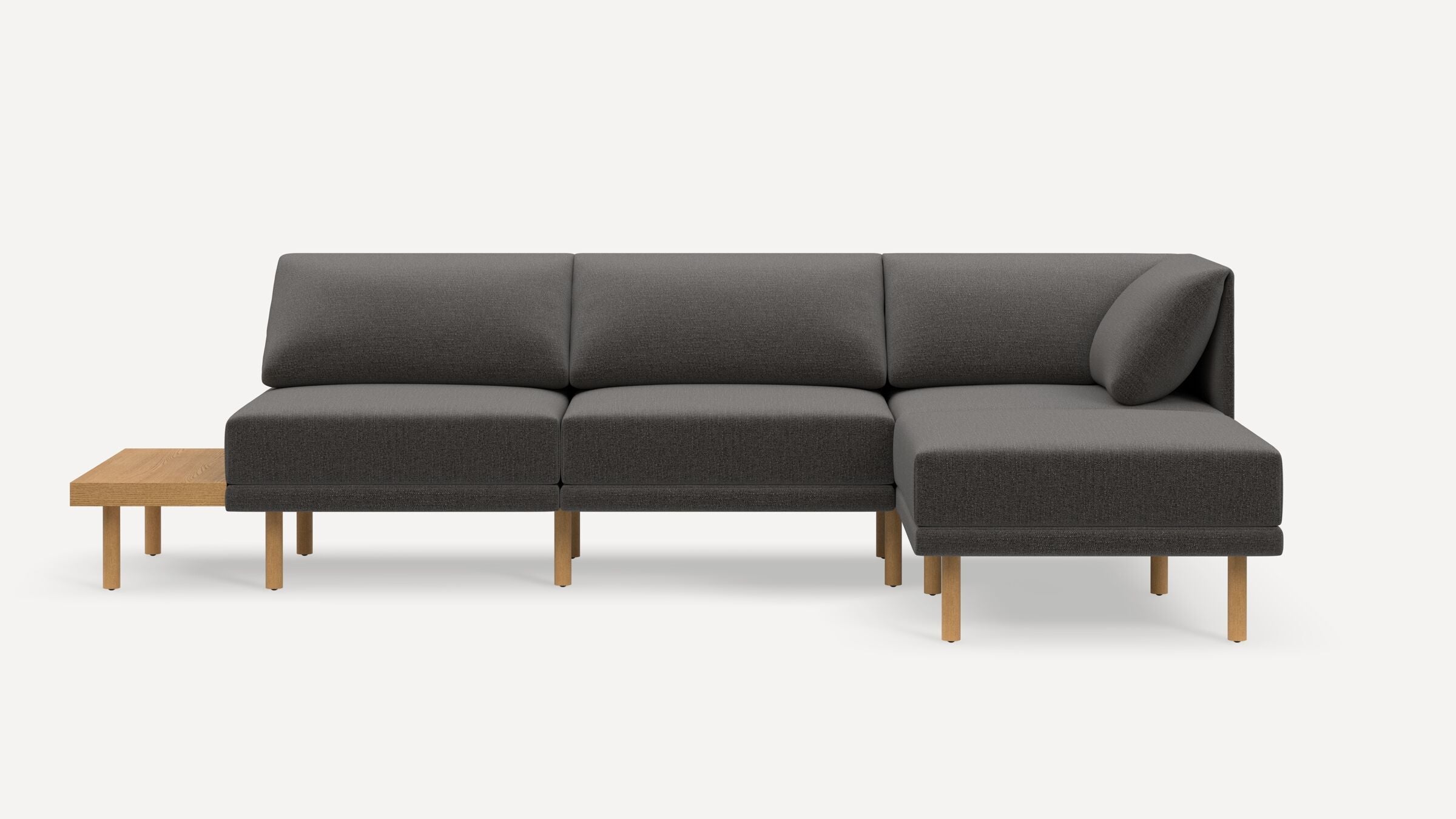 Range Plus 4-Piece One Arm Sectional Lounger with Table
