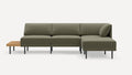 Range Plus 4-Piece One Arm Sectional Lounger with Table