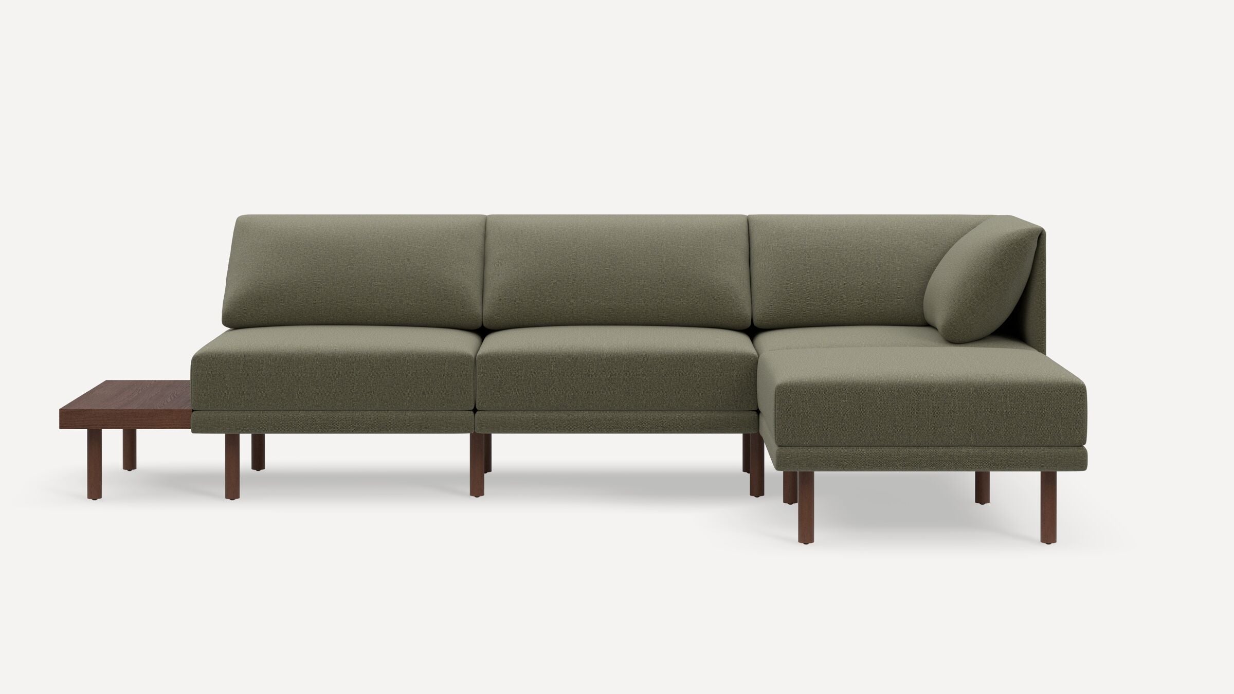 Range Plus 4-Piece One Arm Sectional Lounger with Table