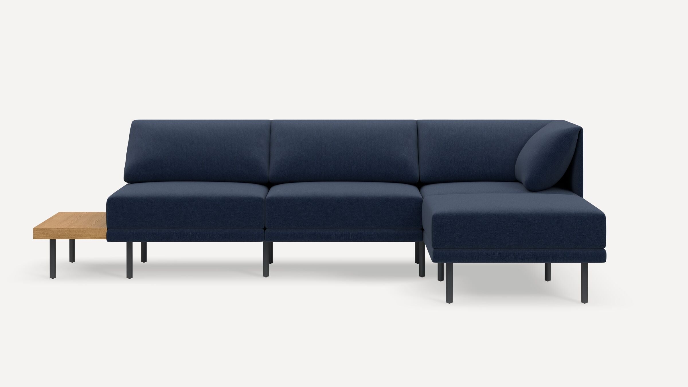 Range Plus 4-Piece One Arm Sectional Lounger with Table