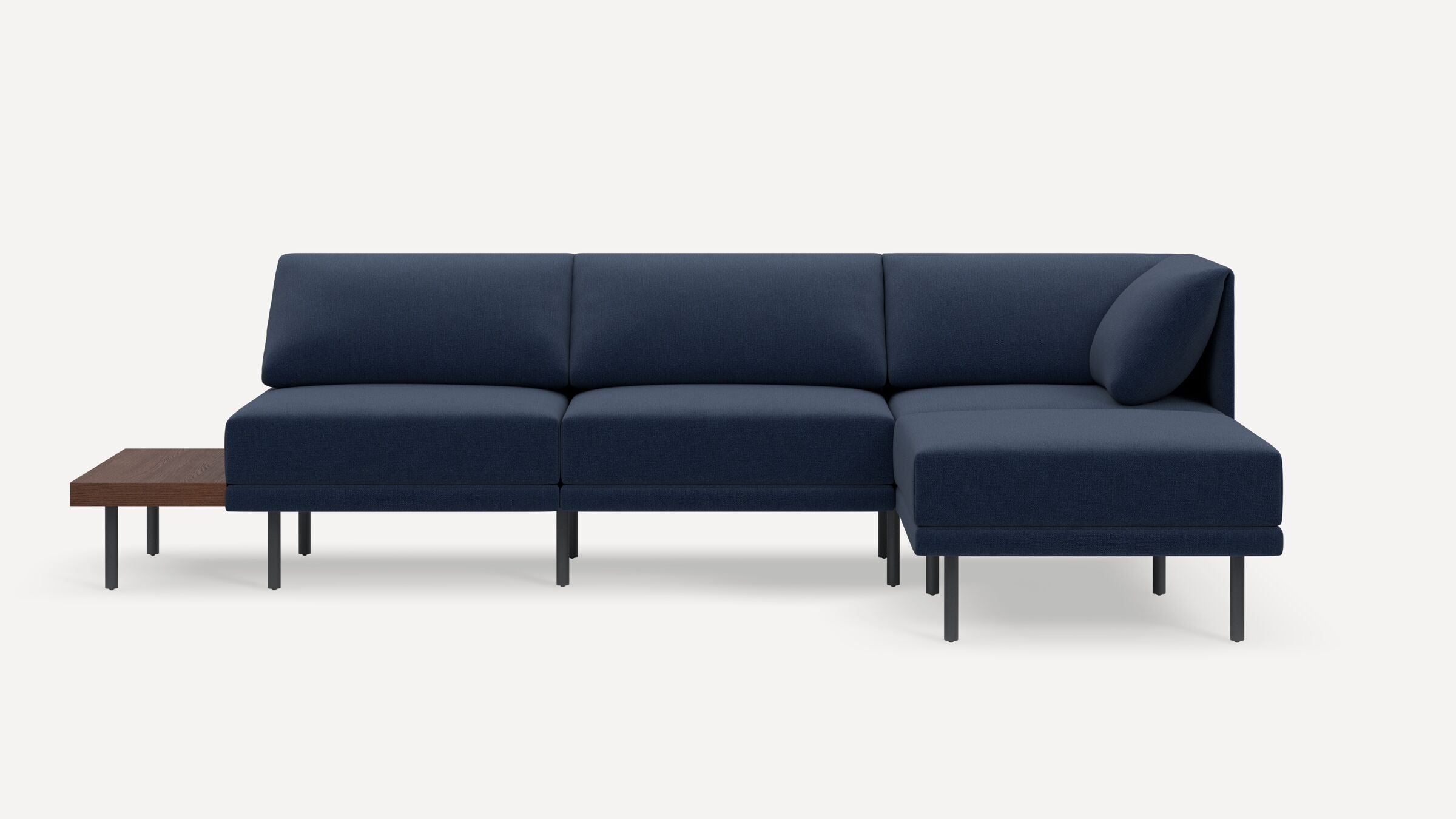 Range Plus 4-Piece One Arm Sectional Lounger with Table