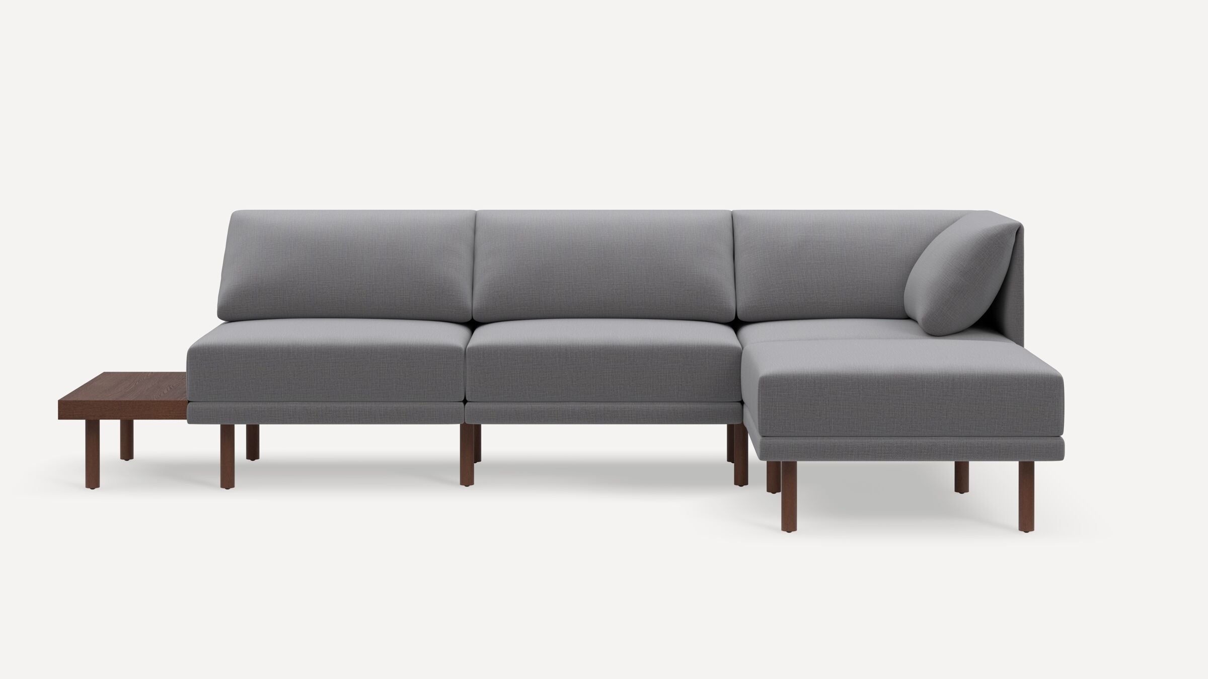 Range Plus 4-Piece One Arm Sectional Lounger with Table