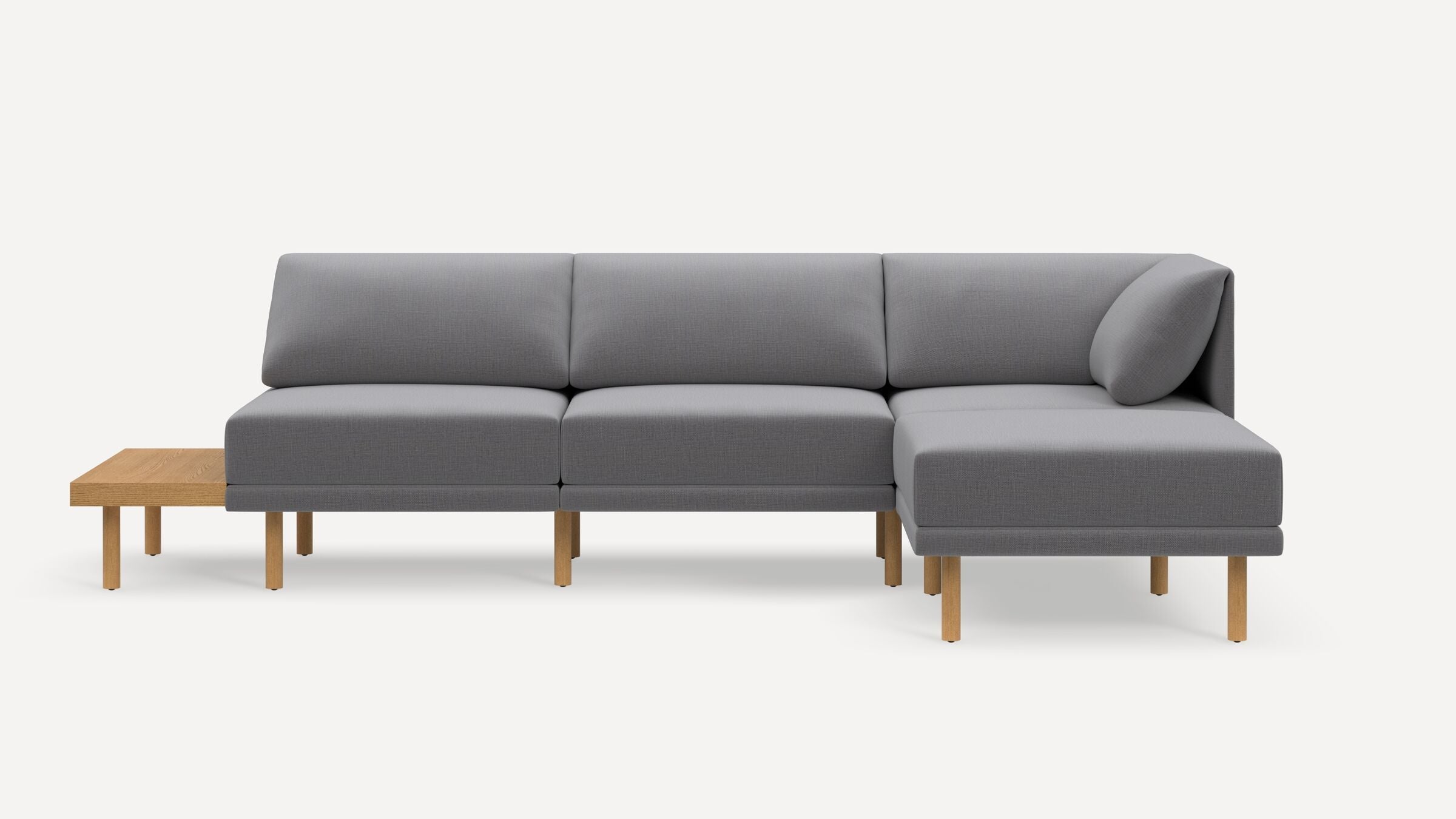 Range Plus 4-Piece One Arm Sectional Lounger with Table