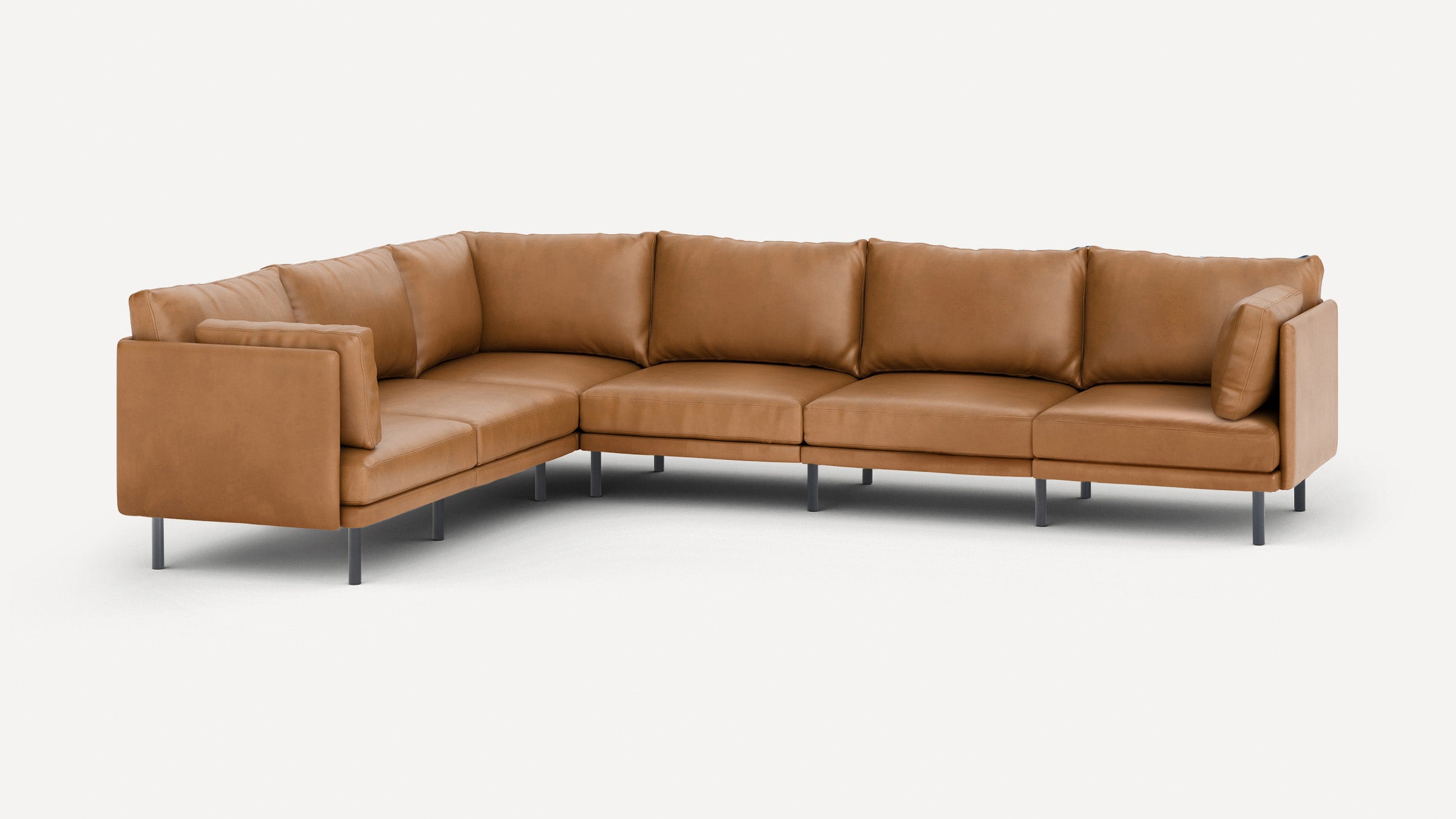 Field Leather 6-Piece Sectional