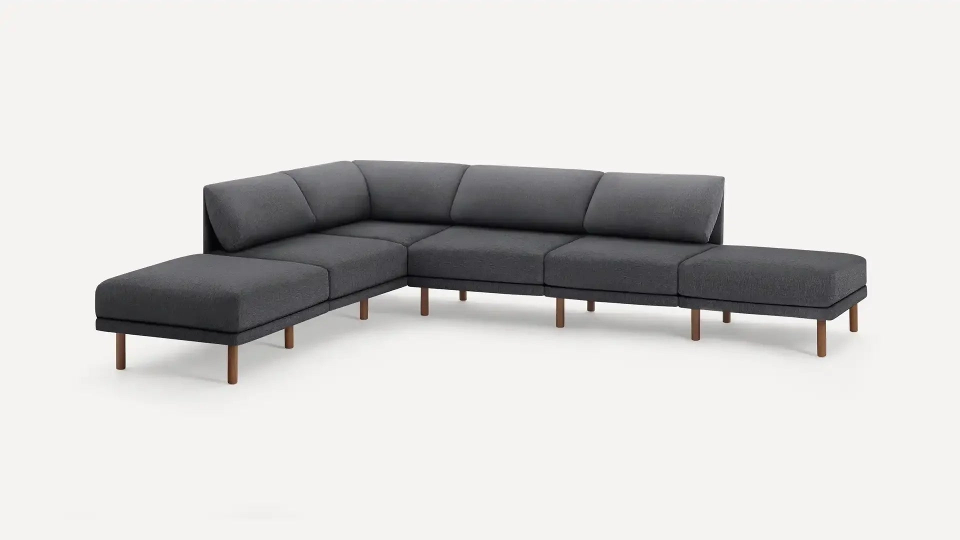 Range 6-Piece Open Sectional Double Lounger