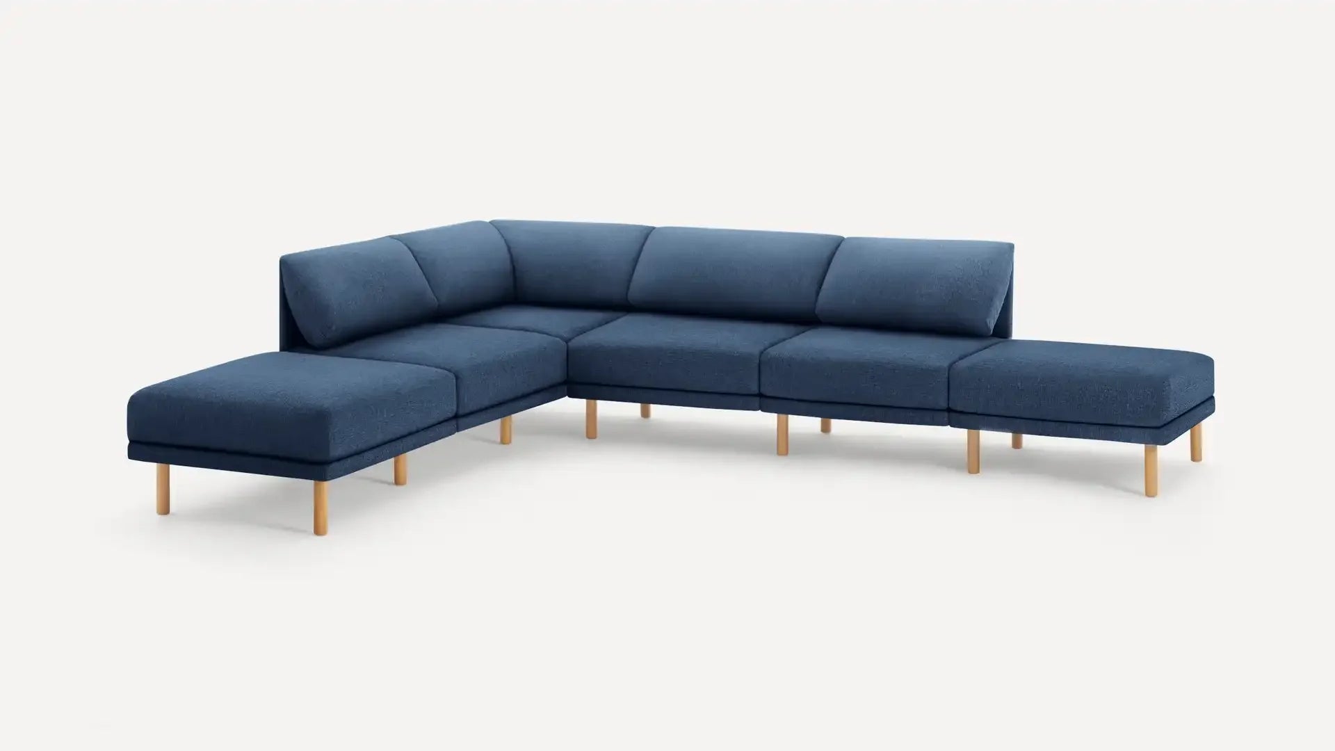 Range 6-Piece Open Sectional Double Lounger