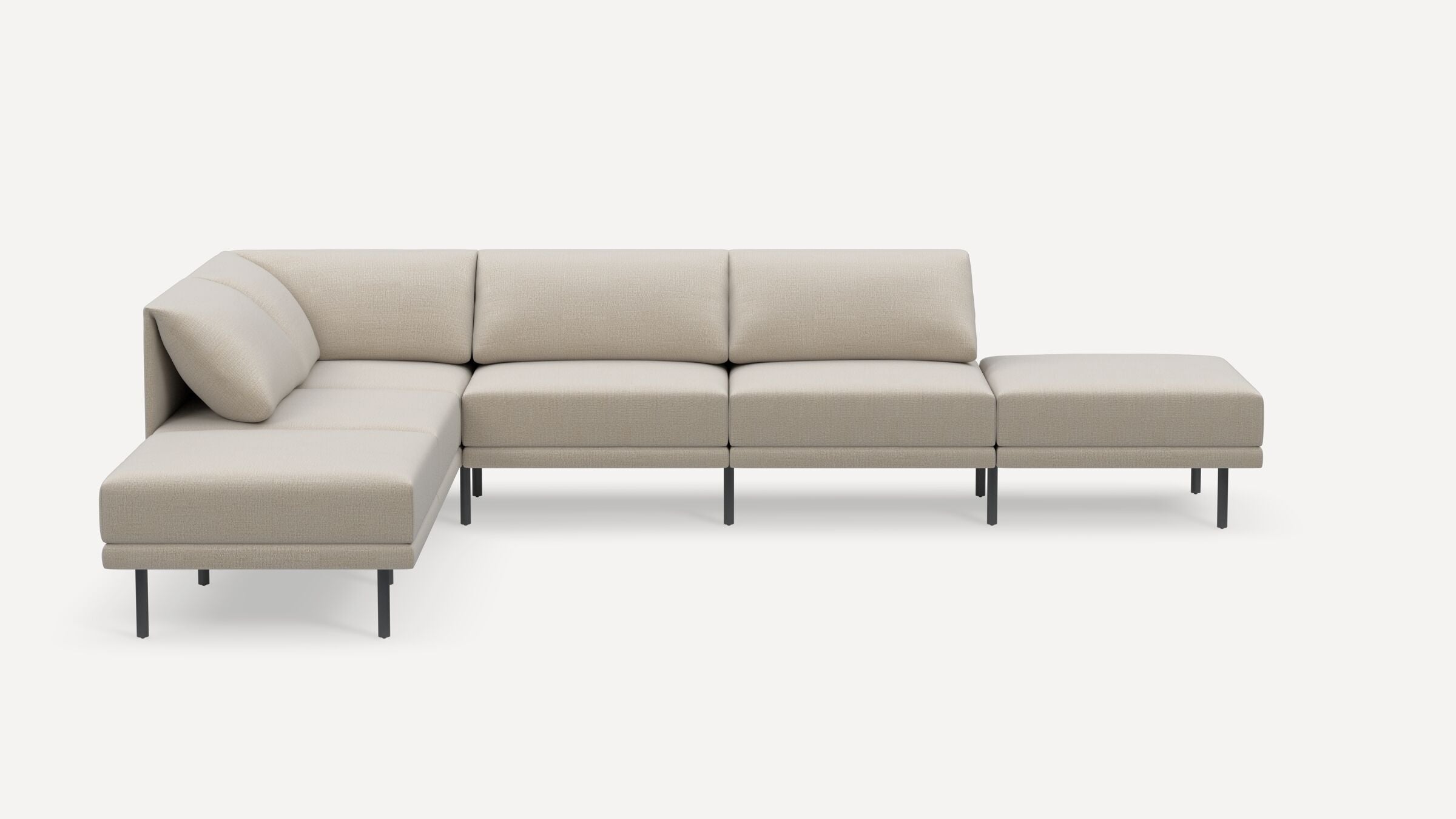 Range Plus 6-Piece Open Sectional Double Lounger