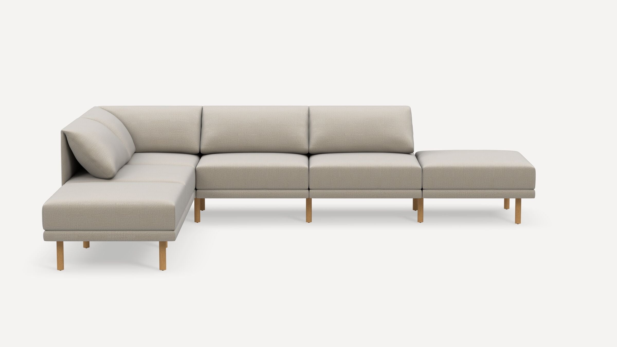 Range Plus 6-Piece Open Sectional Double Lounger