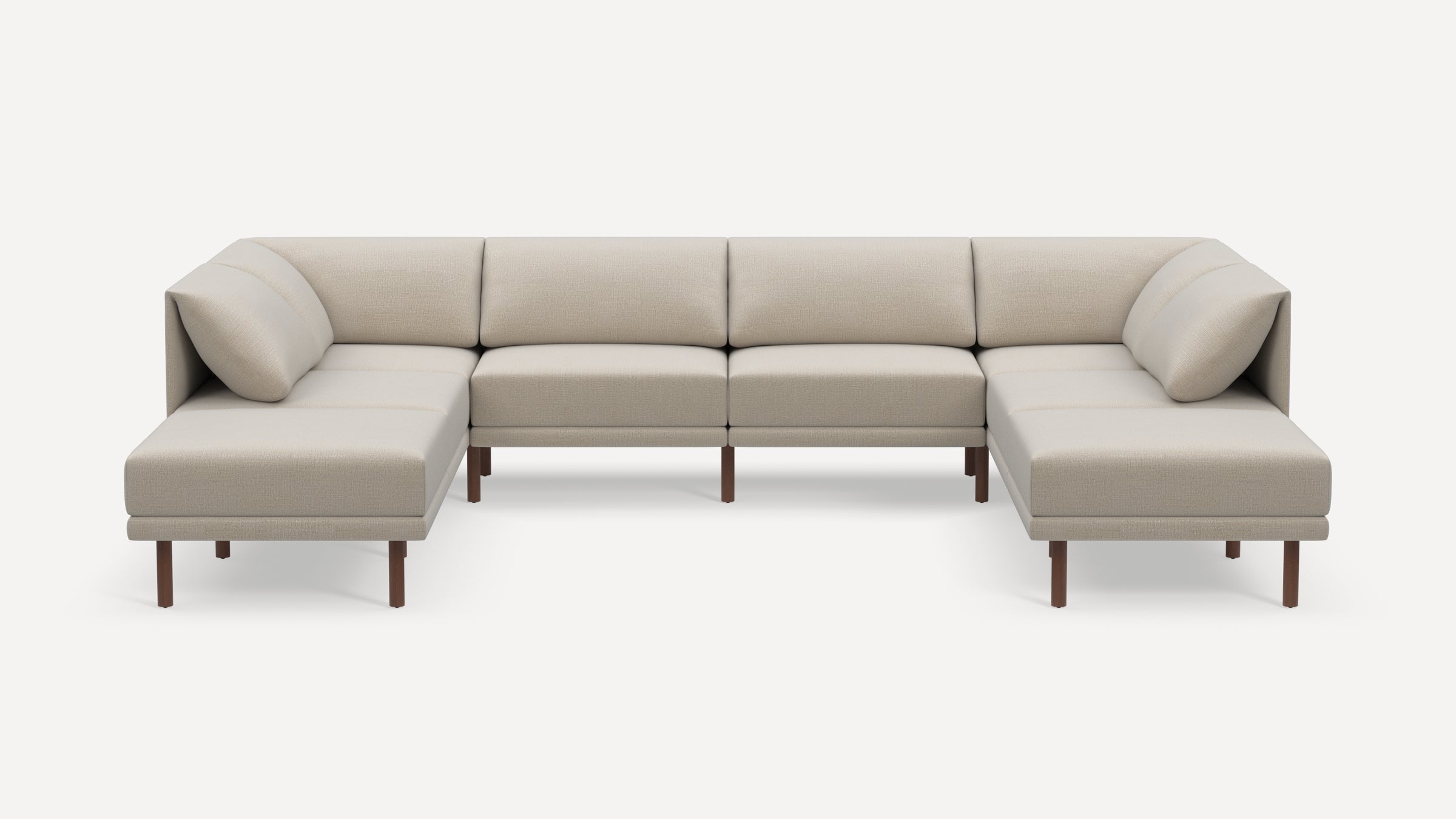 Range Plus 8-Piece Open U Sectional Double Lounger