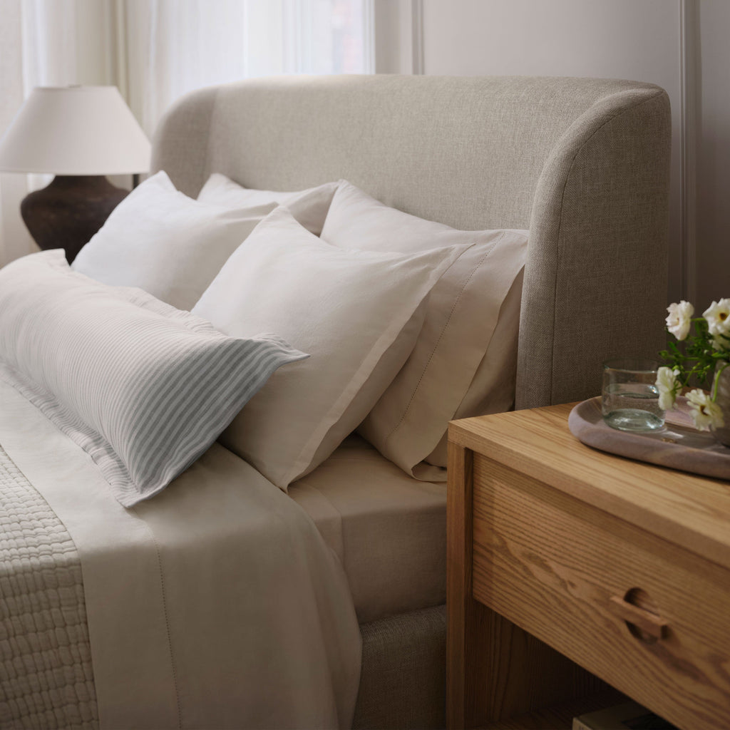 Stonewashed Organic Cotton Percale Sheet Set