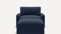 Russet Armchair with Ottoman
