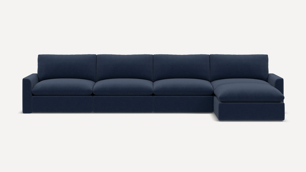 Russet 5-Piece Reversible Chaise Sectional