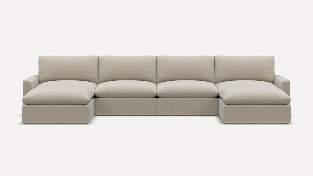 Russet 6-Piece U-Sectional