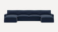 Russet 6-Piece Double Chaise Sectional
