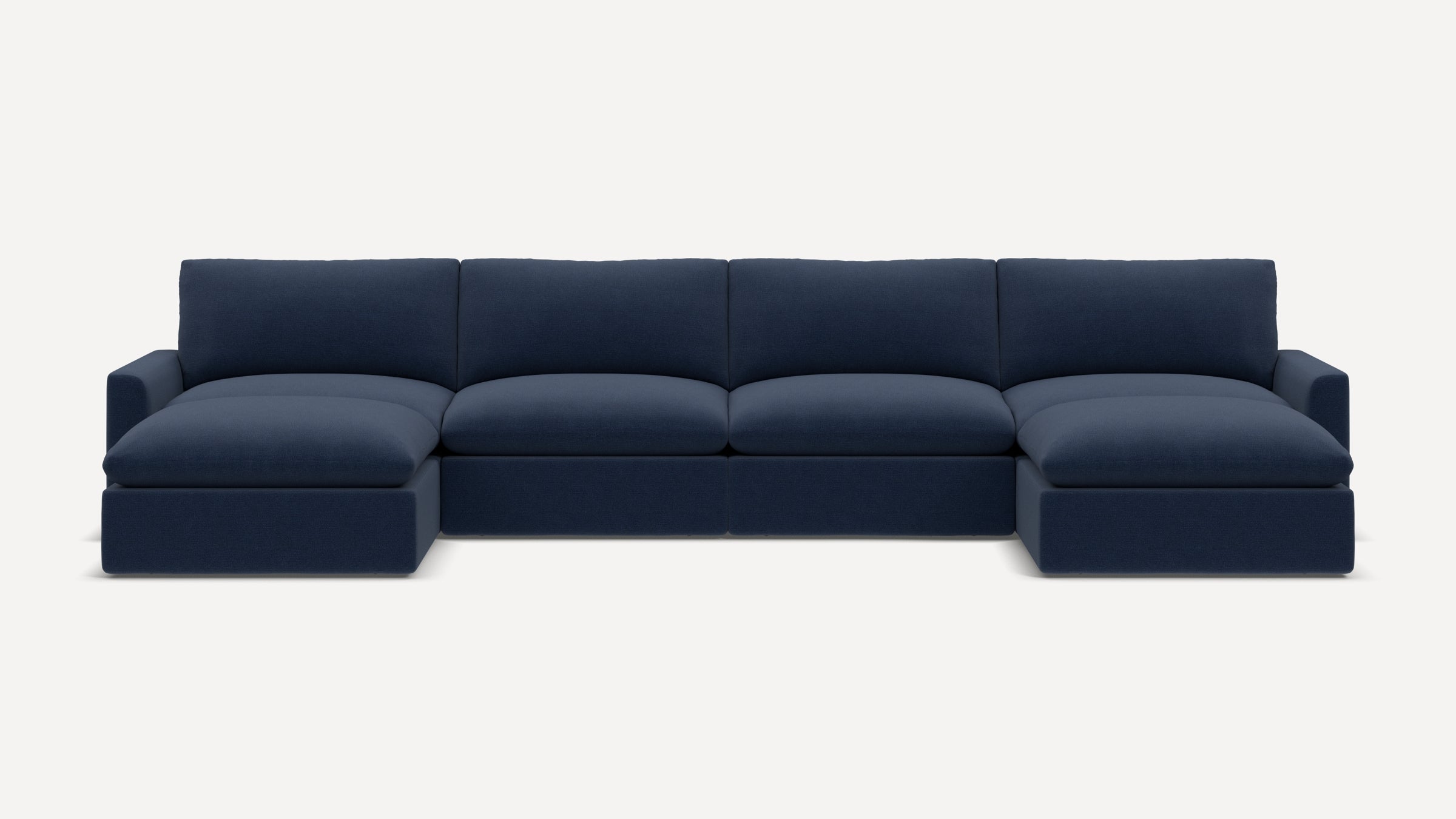 Russet 6-Piece Double Chaise Sectional