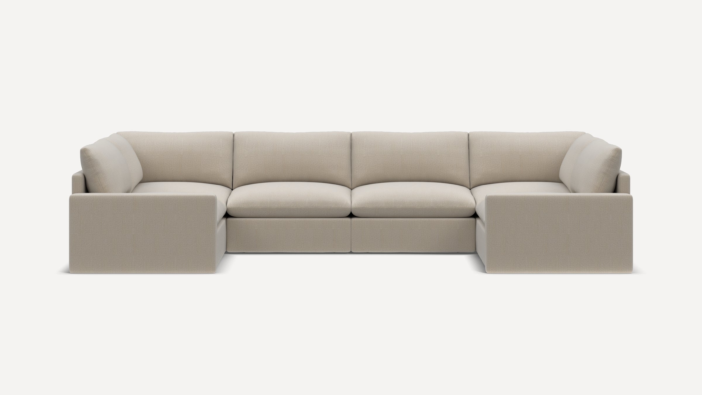Russet 6-Piece U-Sectional