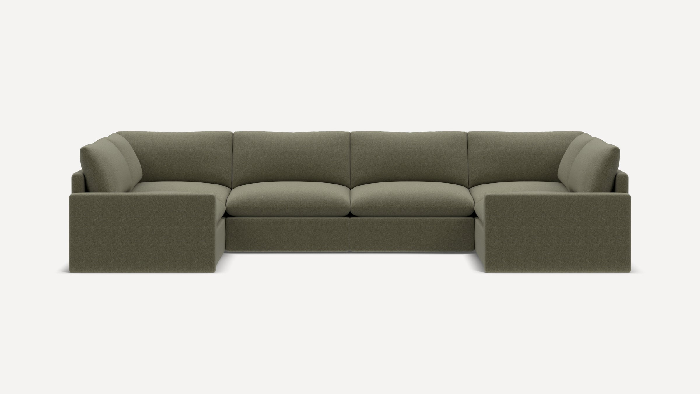 Russet 6-Piece U-Sectional