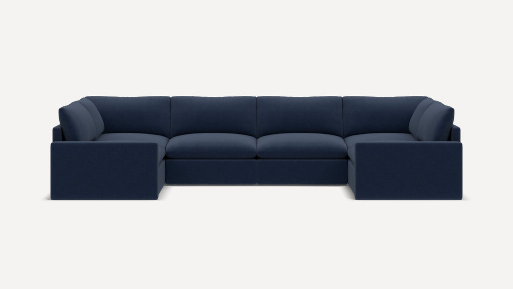 Russet 6-Piece U-Sectional