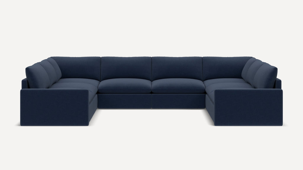Russet 8-Piece U-Sectional