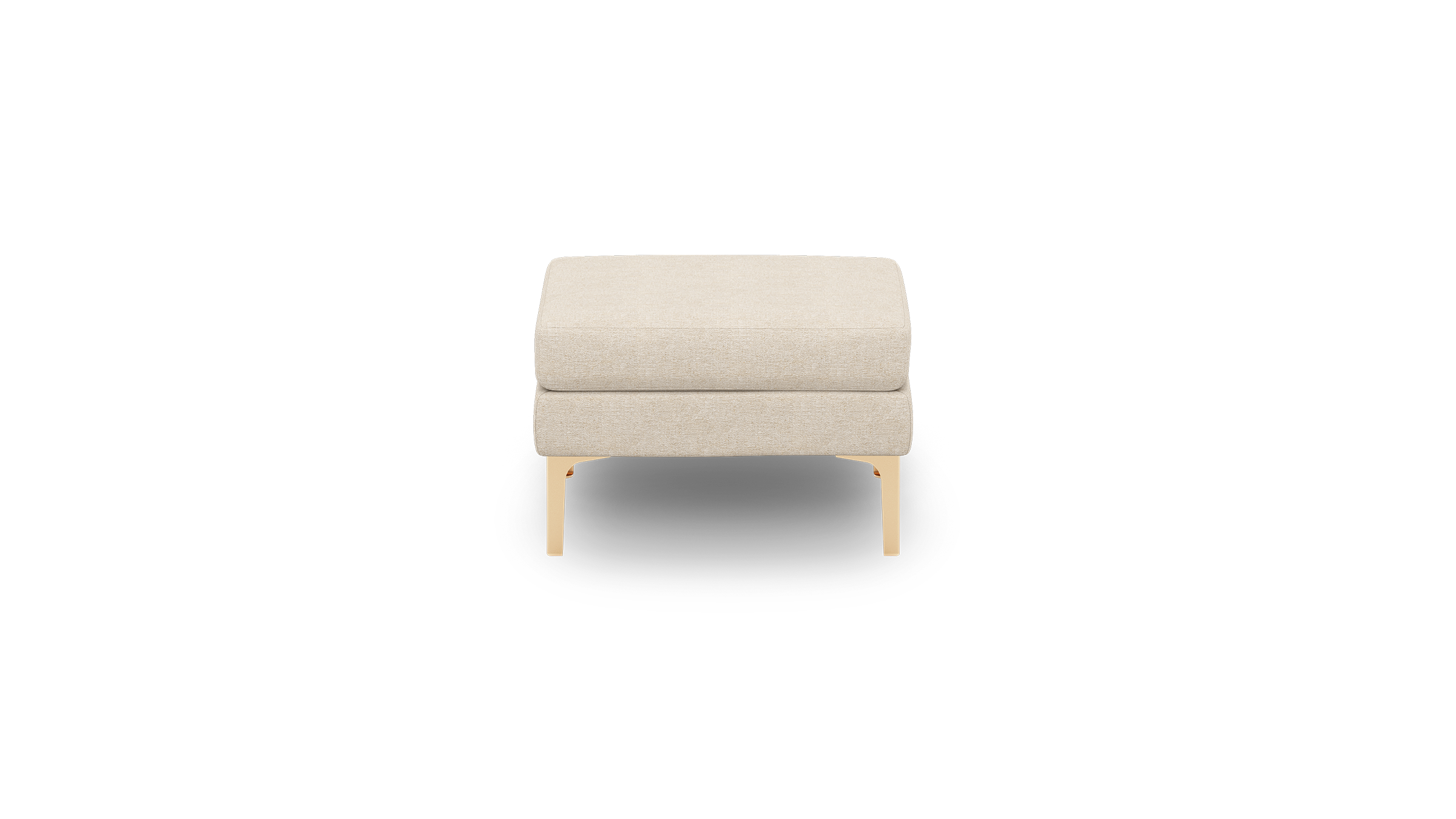 Nomad Plus Ottoman - Georgia Clay - Performance Chenille / Brass - Metal