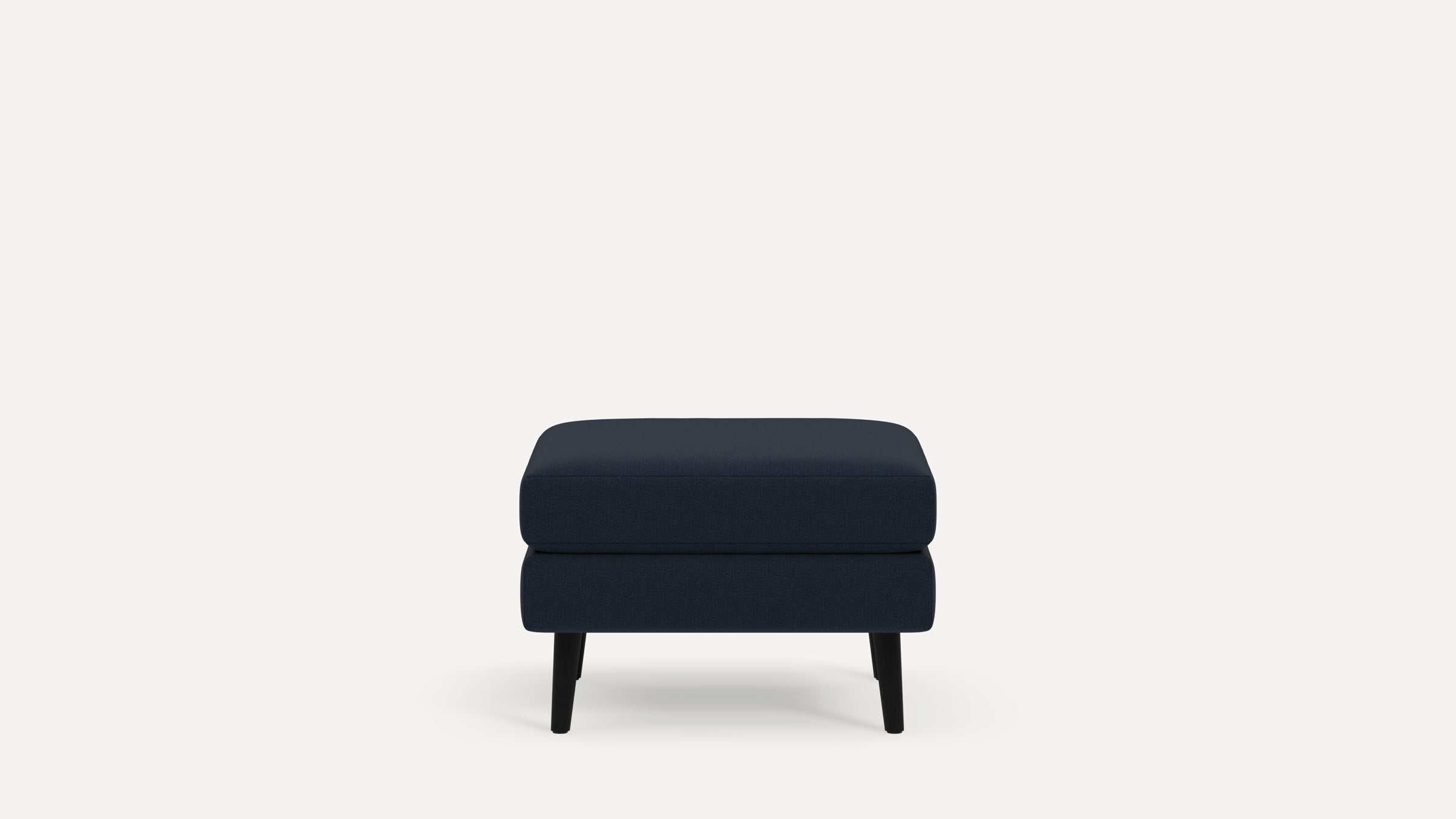 Nomad Plus Ottoman - Navy Blue - Performance Flatweave / Ebony - Wood