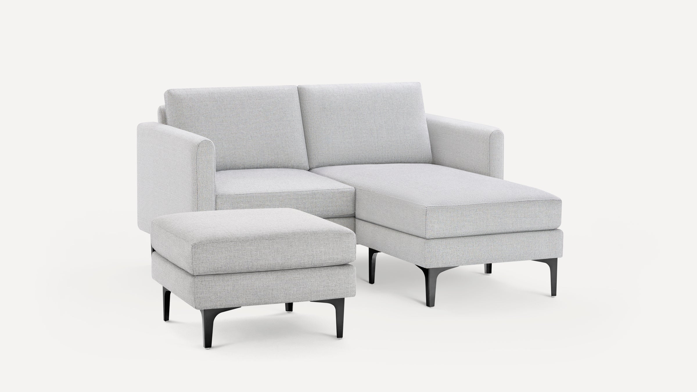 Nomad Loveseat with Chaise and Ottoman