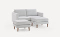 Nomad Loveseat with Chaise and Ottoman