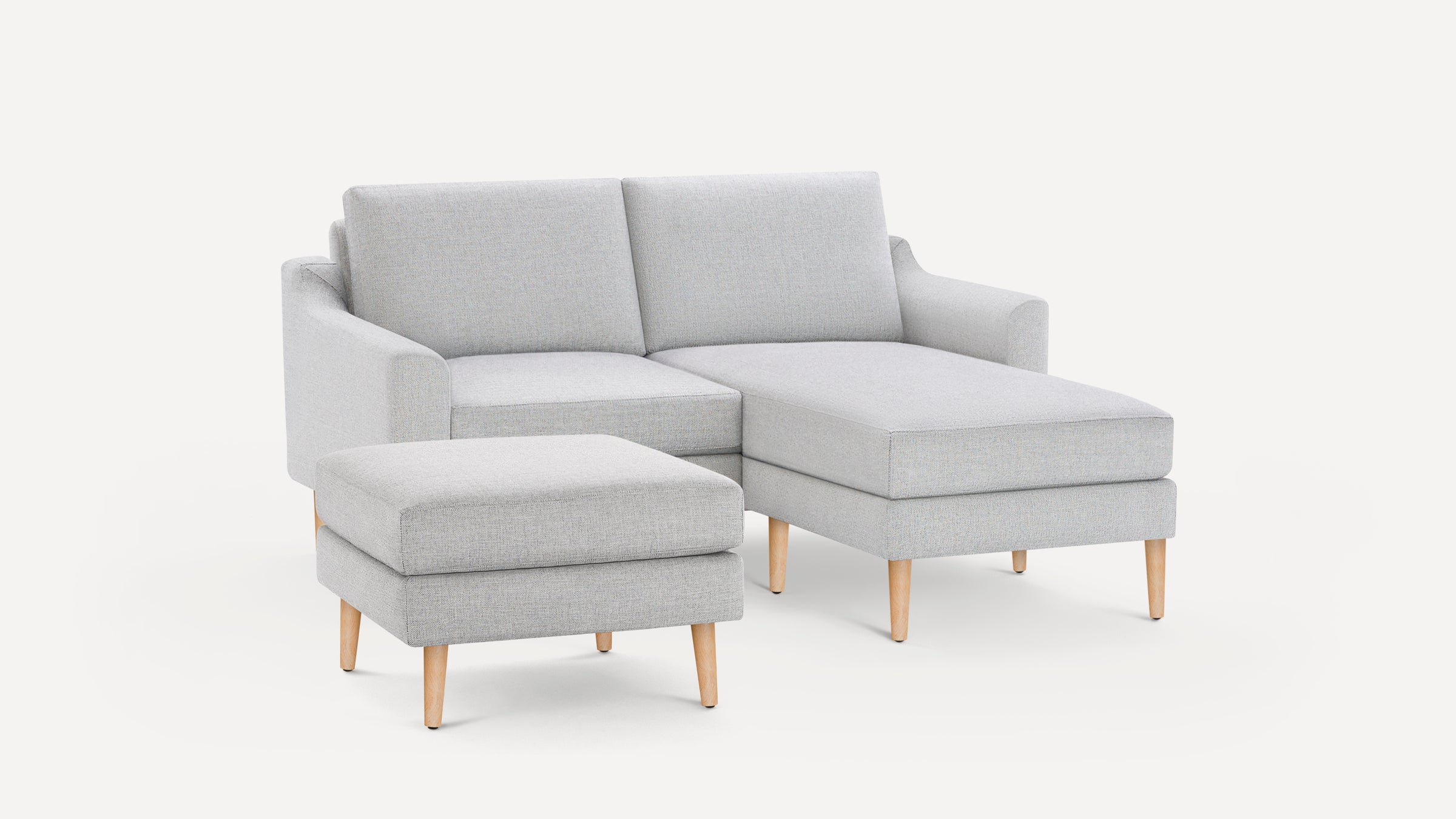Nomad Loveseat with Chaise and Ottoman