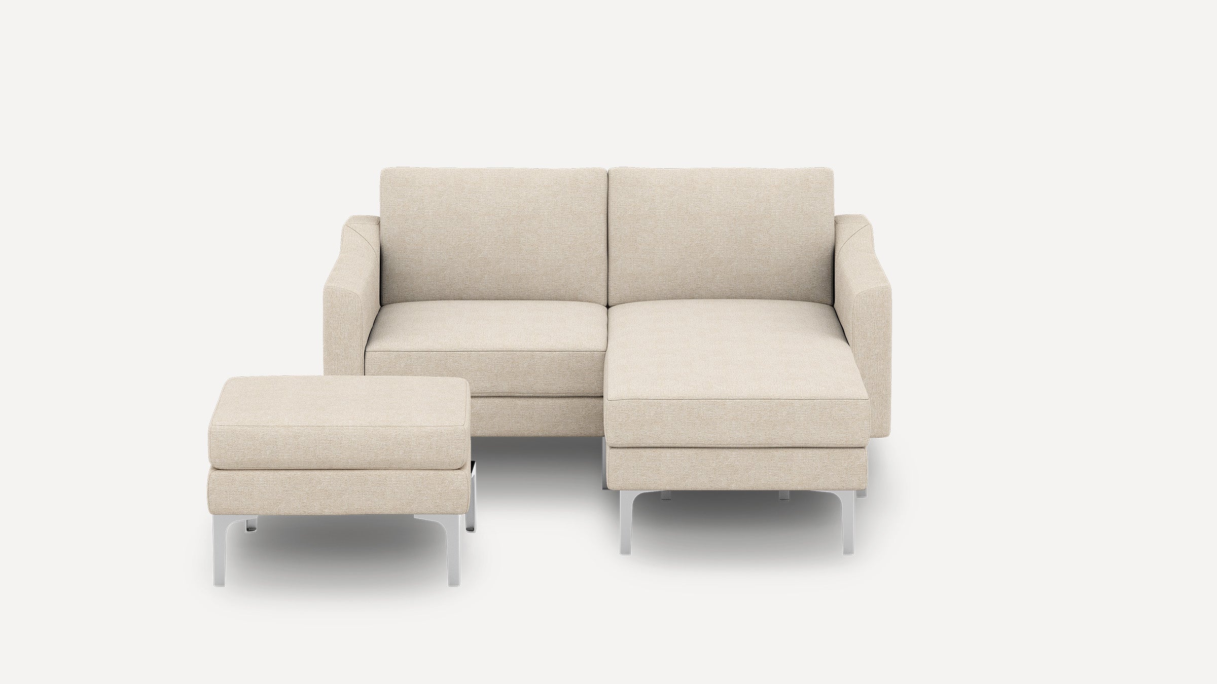 Nomad Loveseat with Chaise and Ottoman