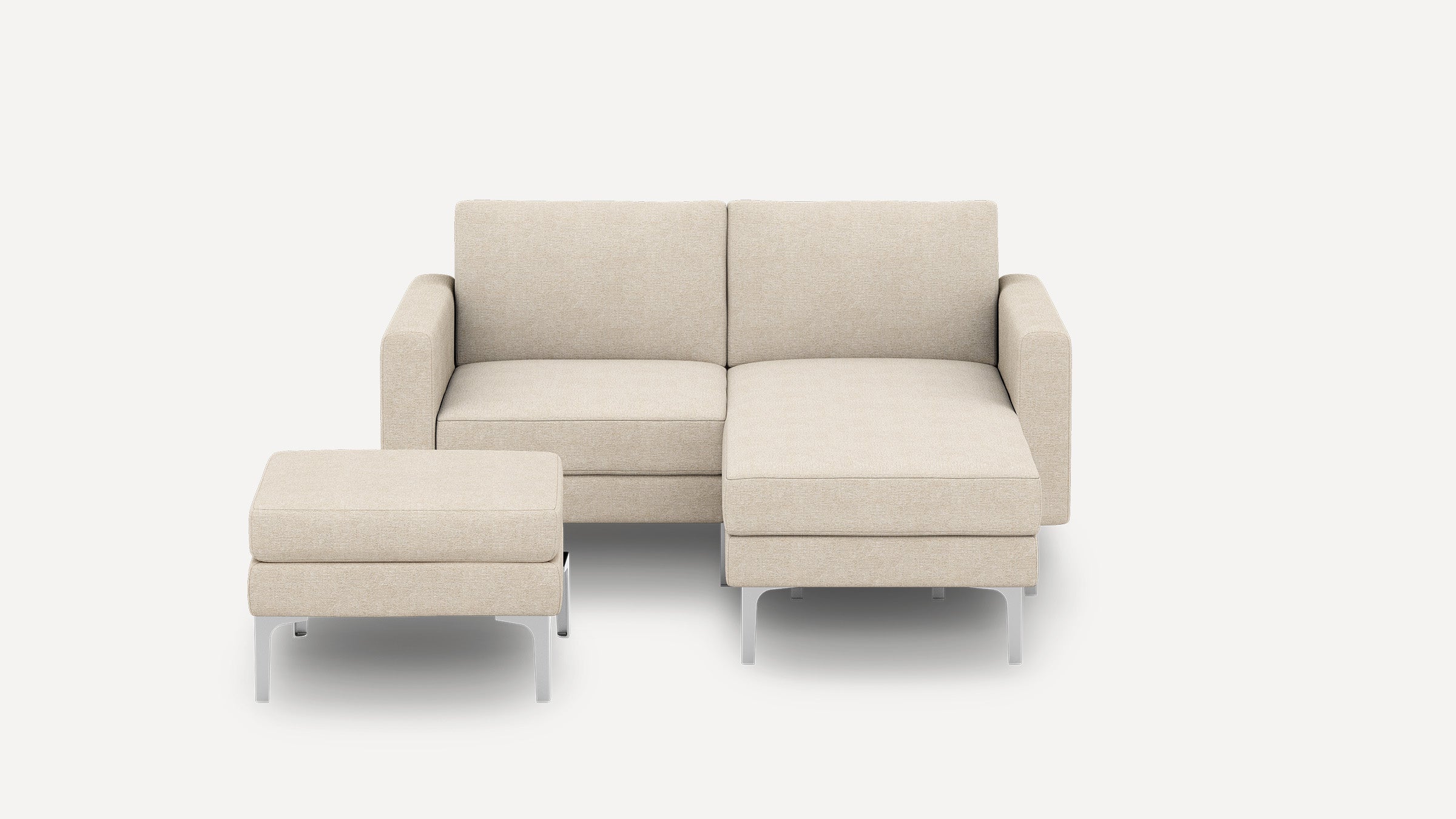 Nomad Loveseat with Chaise and Ottoman