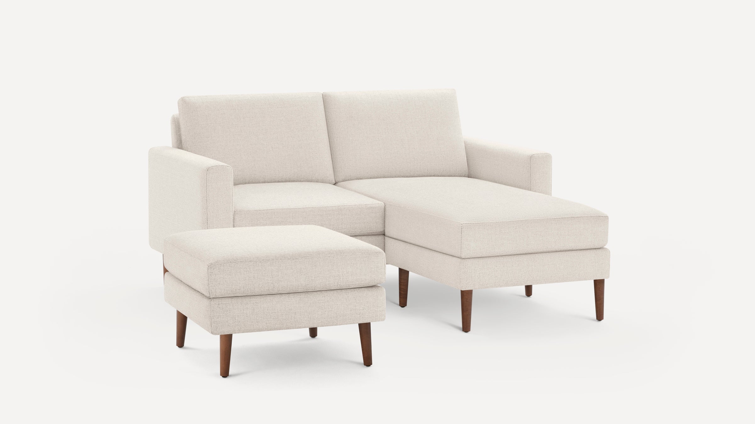 Nomad Loveseat with Chaise and Ottoman