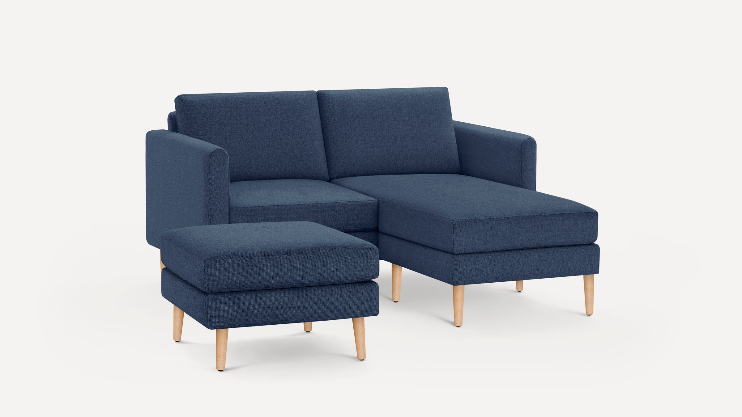Nomad Loveseat with Chaise and Ottoman