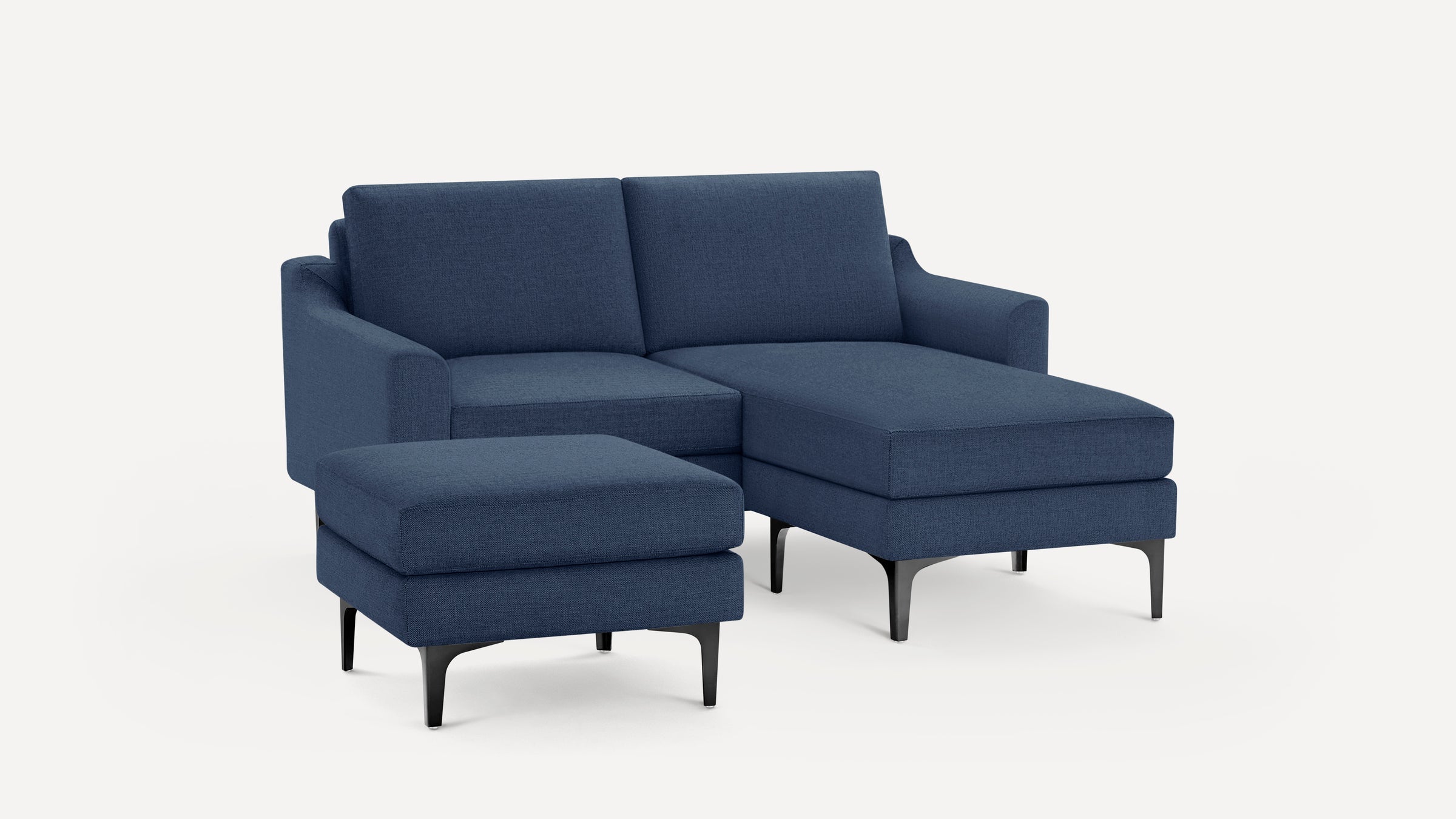 Nomad Loveseat with Chaise and Ottoman