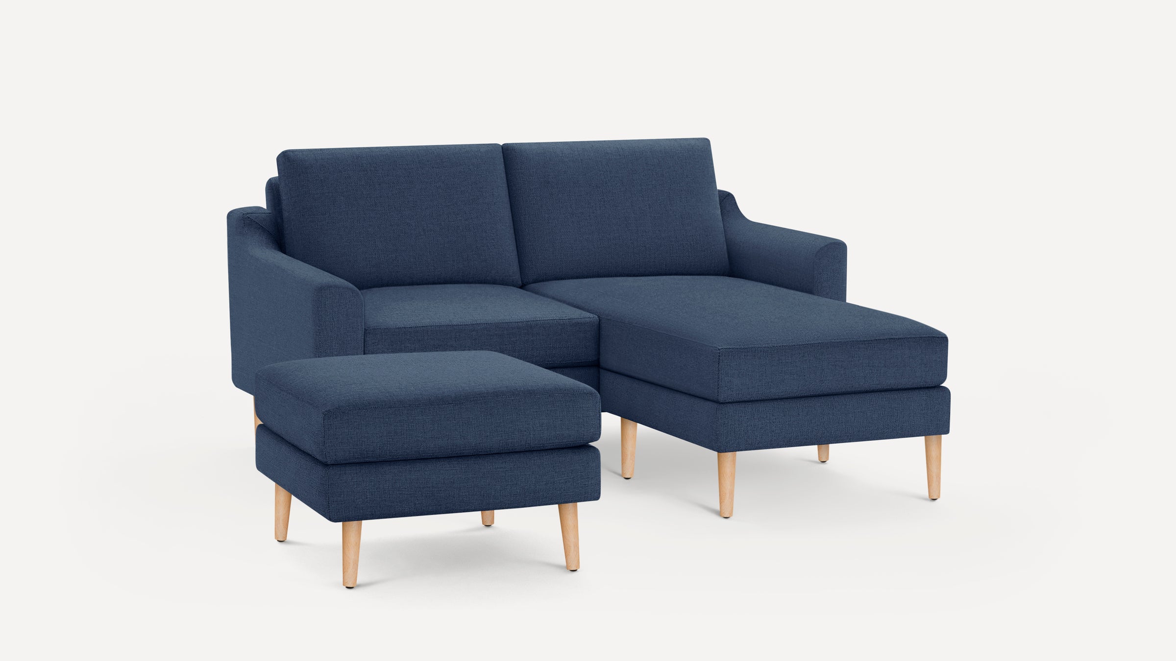 Nomad Loveseat with Chaise and Ottoman