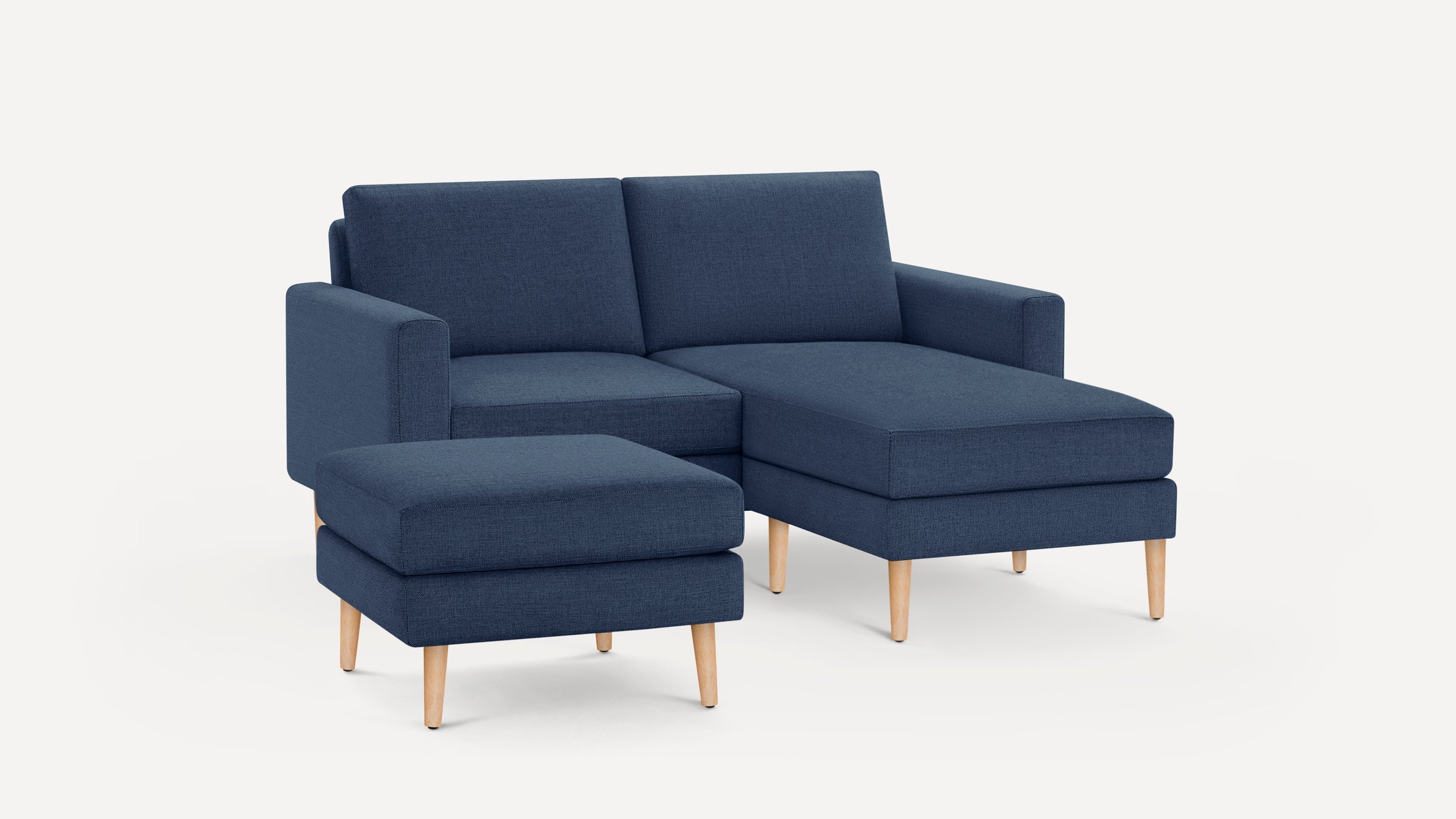 Nomad Loveseat with Chaise and Ottoman