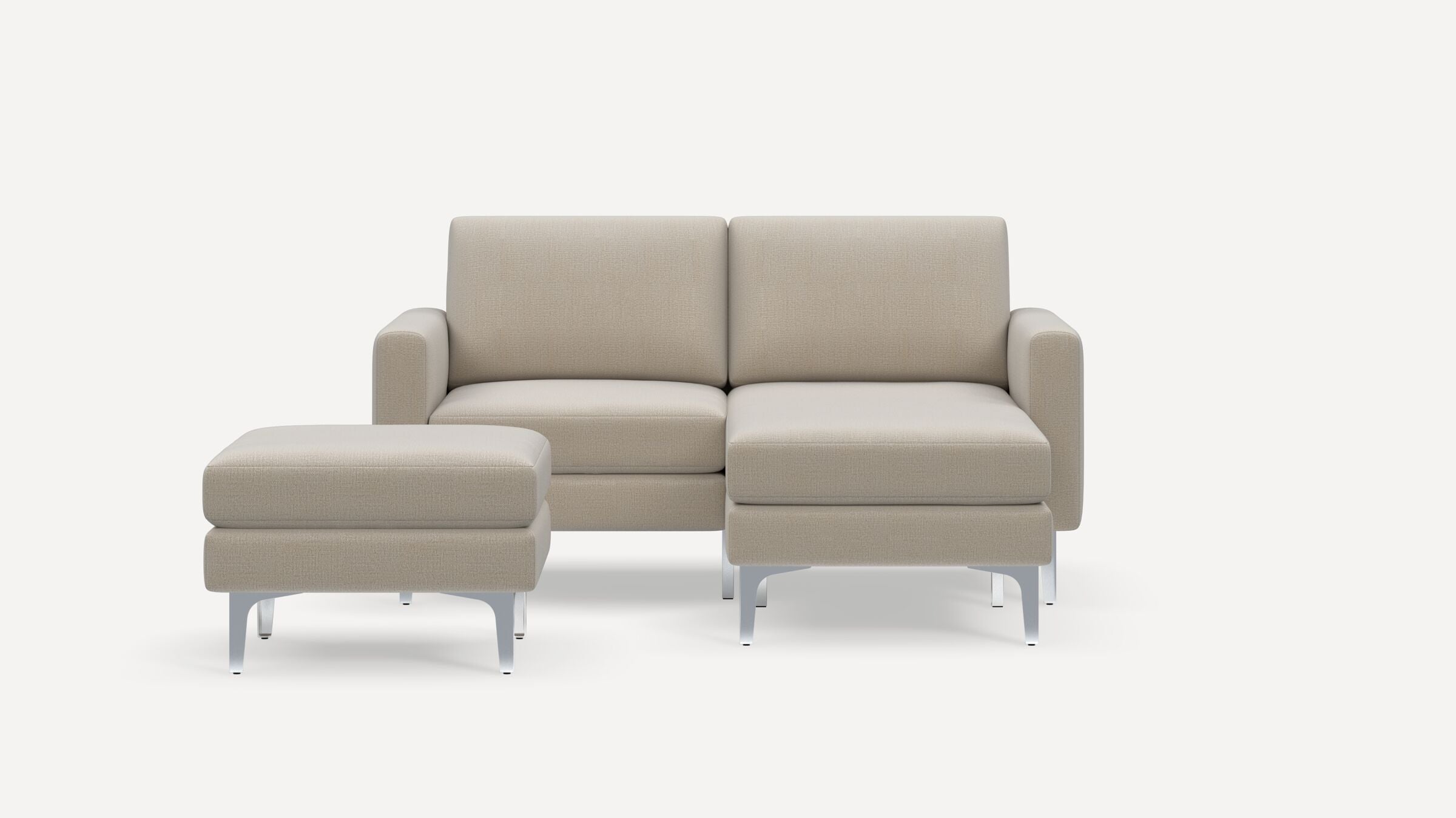 Nomad Plus Loveseat with Chaise and Ottoman