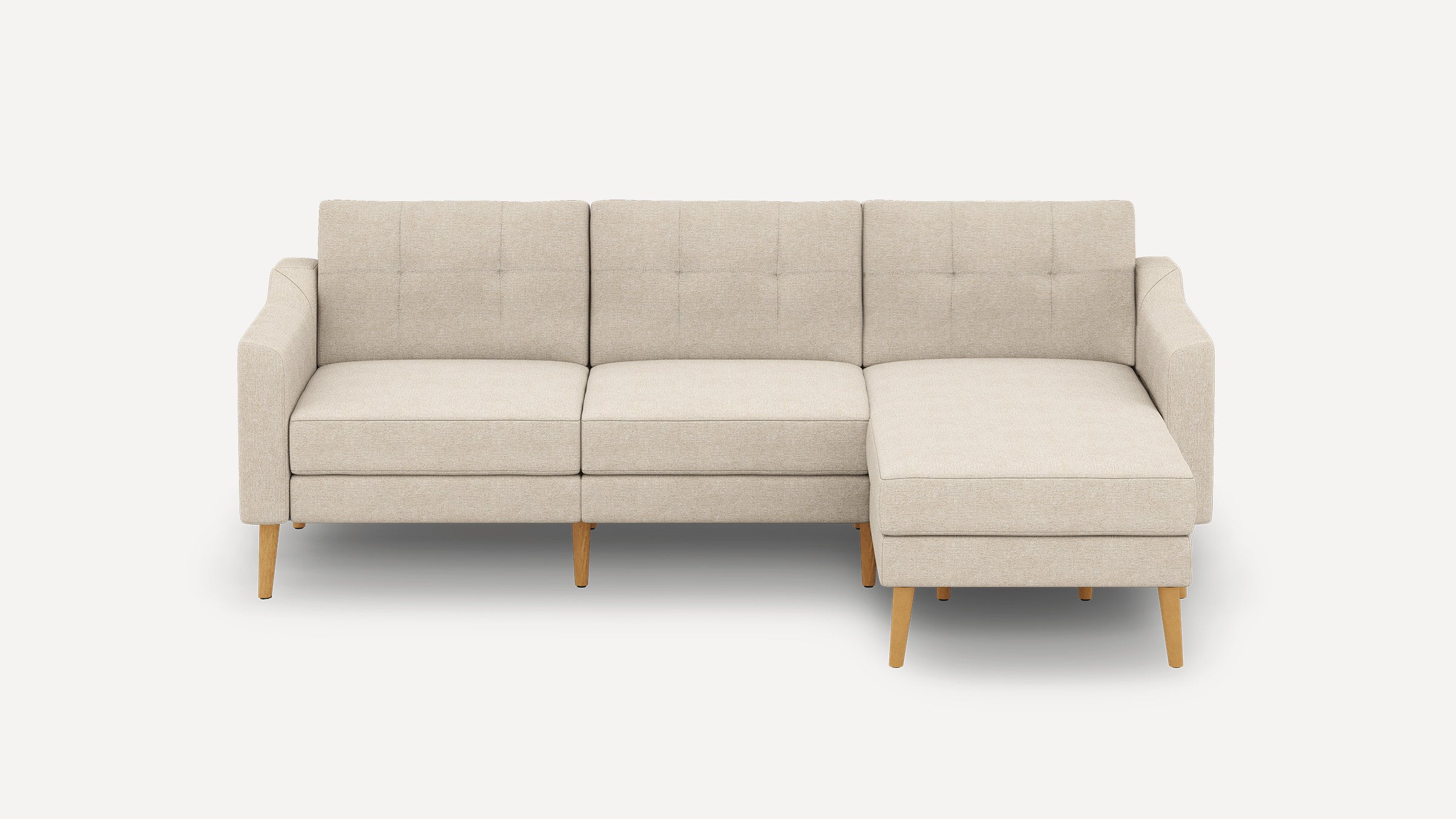 Nomad Plus Sofa Sectional - Georgia Clay - Performance Chenille / Oak - Wood / Slope Arm