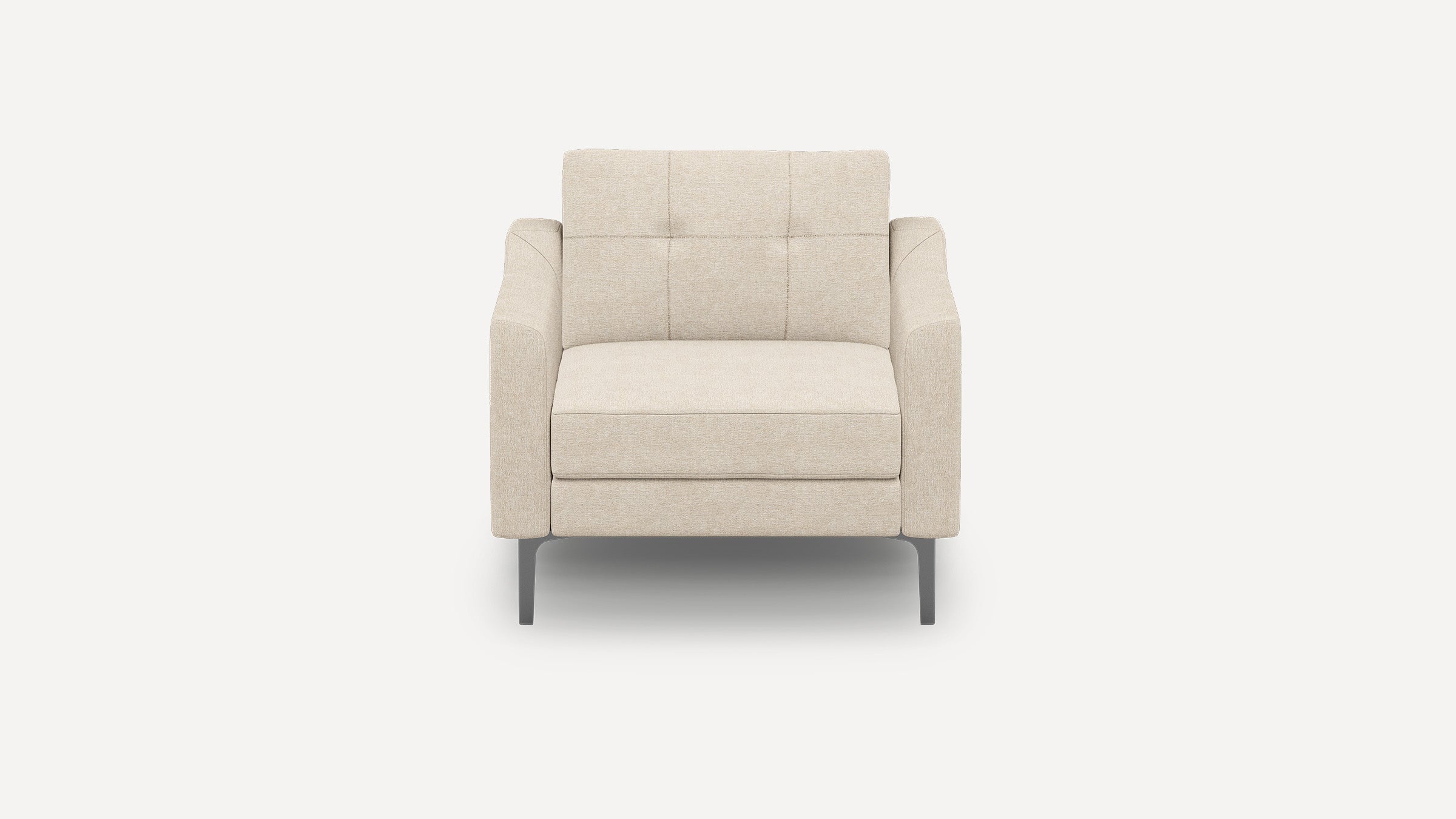 Nomad Plus Armchair - Georgia Clay - Performance Chenille / Black - Metal / Slope Arm