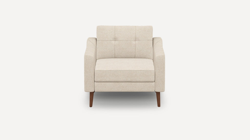 Nomad Plus Armchair - Georgia Clay - Performance Chenille / Walnut - Wood / Slope Arm