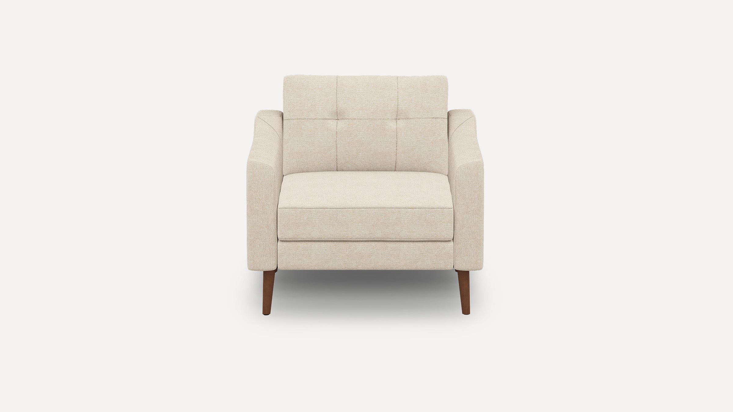 Nomad Plus Armchair - Georgia Clay - Performance Chenille / Walnut - Wood / Slope Arm