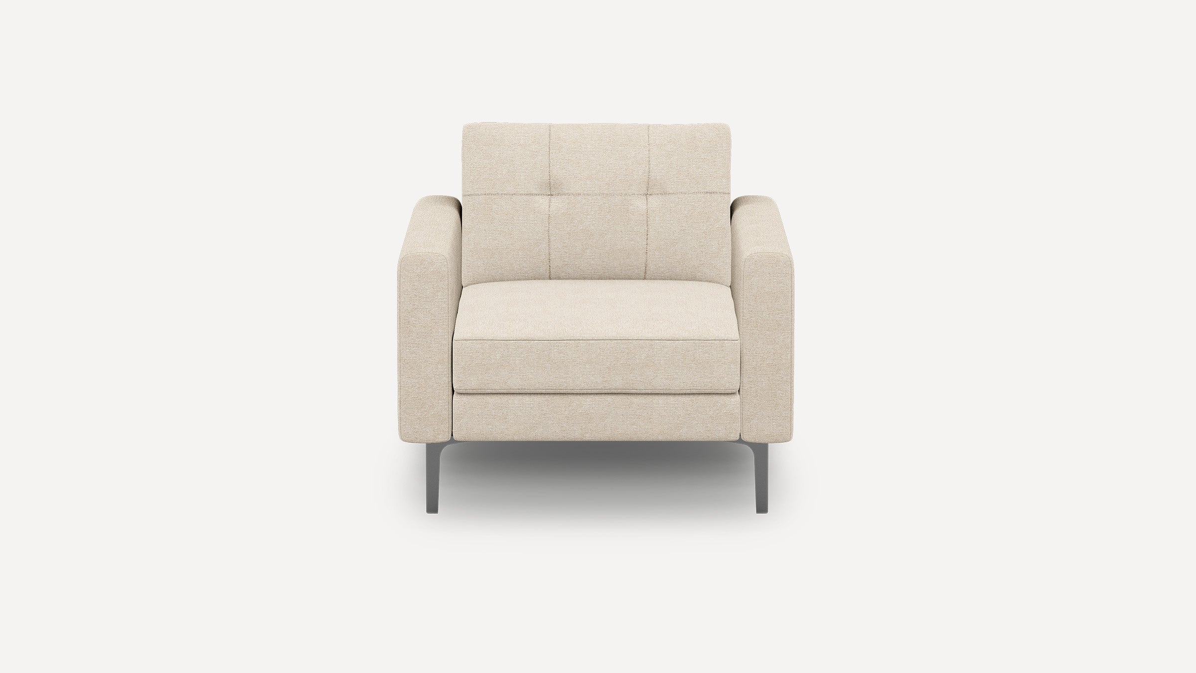 Nomad Plus Armchair - Georgia Clay - Performance Chenille / Black - Metal / Block Arm