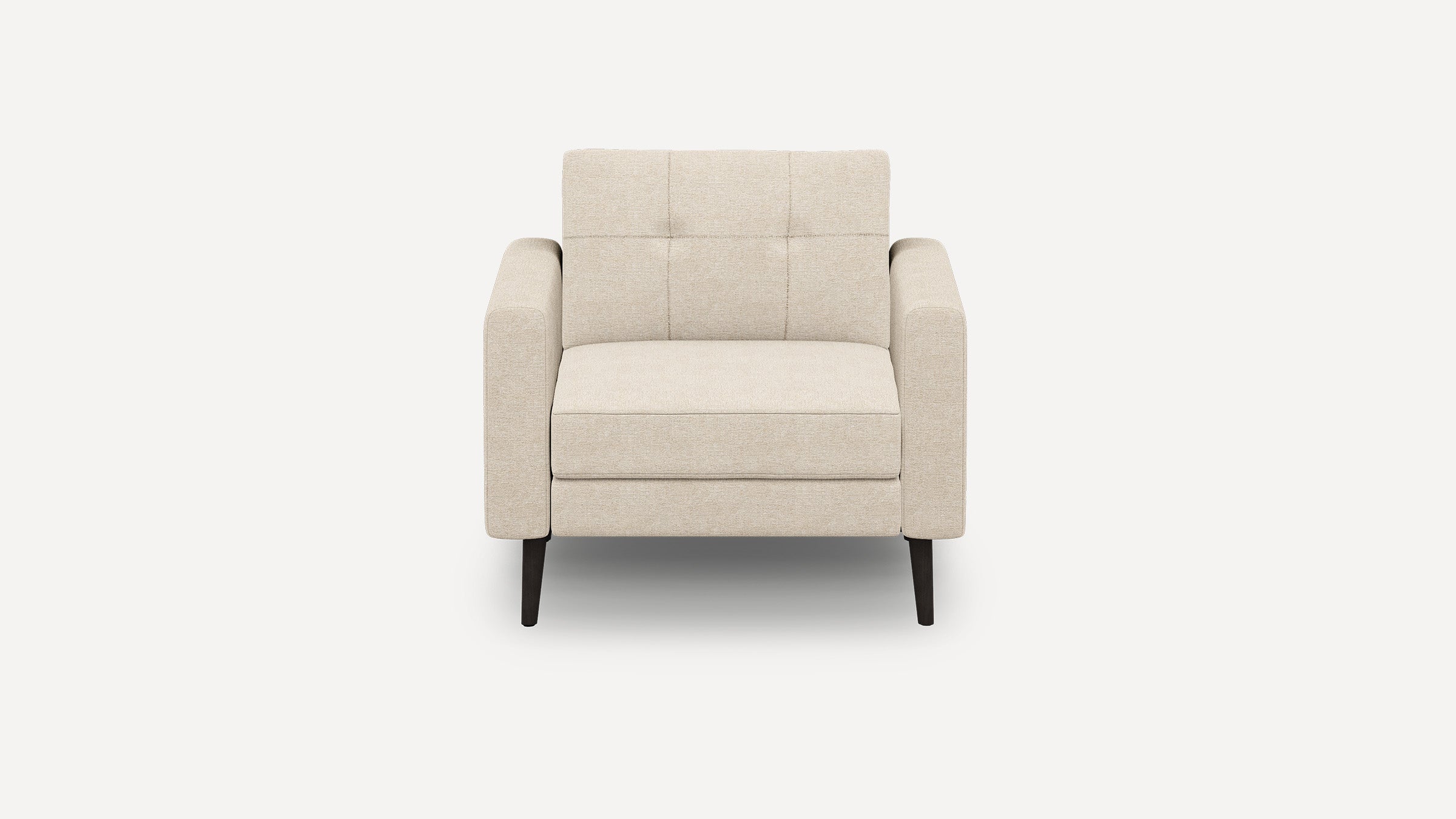 Nomad Plus Armchair - Georgia Clay - Performance Chenille / Ebony - Wood / Block Arm