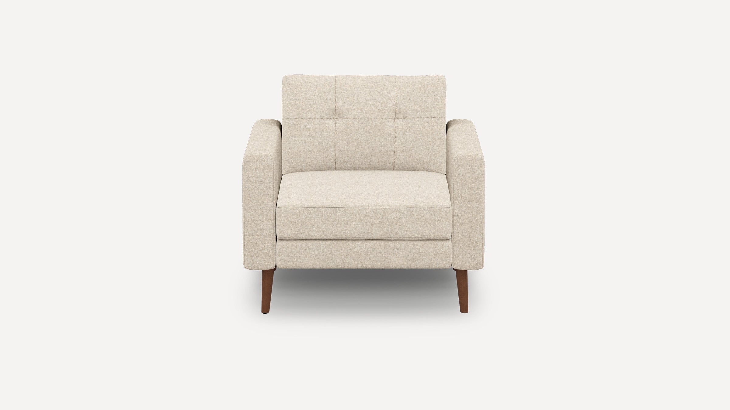 Nomad Plus Armchair - Georgia Clay - Performance Chenille / Walnut - Wood / Block Arm