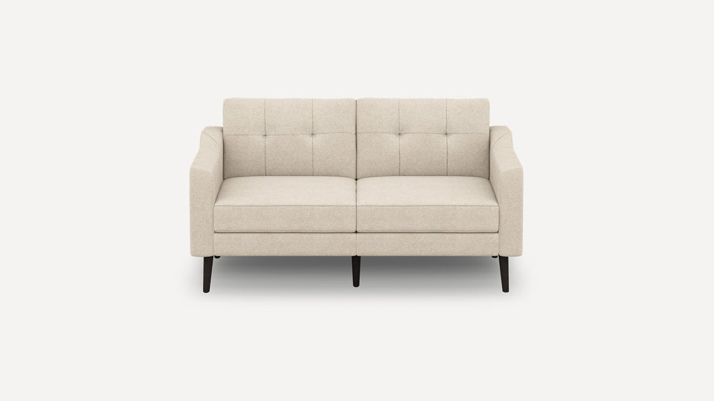 Nomad Plus Loveseat - Georgia Clay - Performance Chenille / Ebony - Wood / Slope Arm