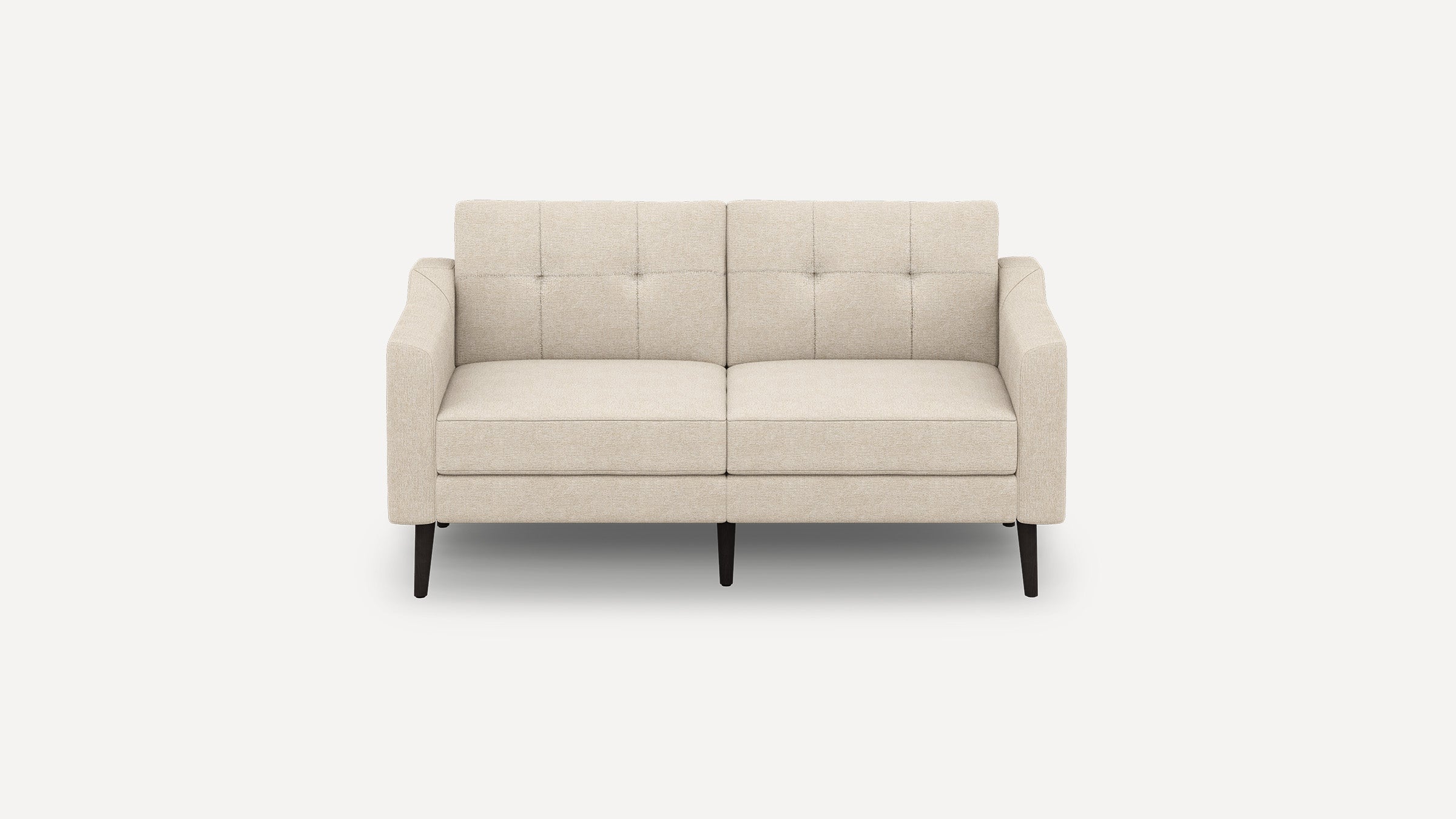 Nomad Plus Loveseat - Georgia Clay - Performance Chenille / Ebony - Wood / Slope Arm