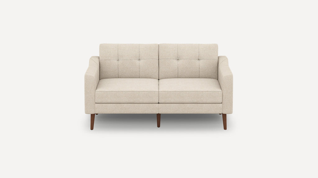 Nomad Plus Loveseat - Georgia Clay - Performance Chenille / Walnut - Wood / Slope Arm