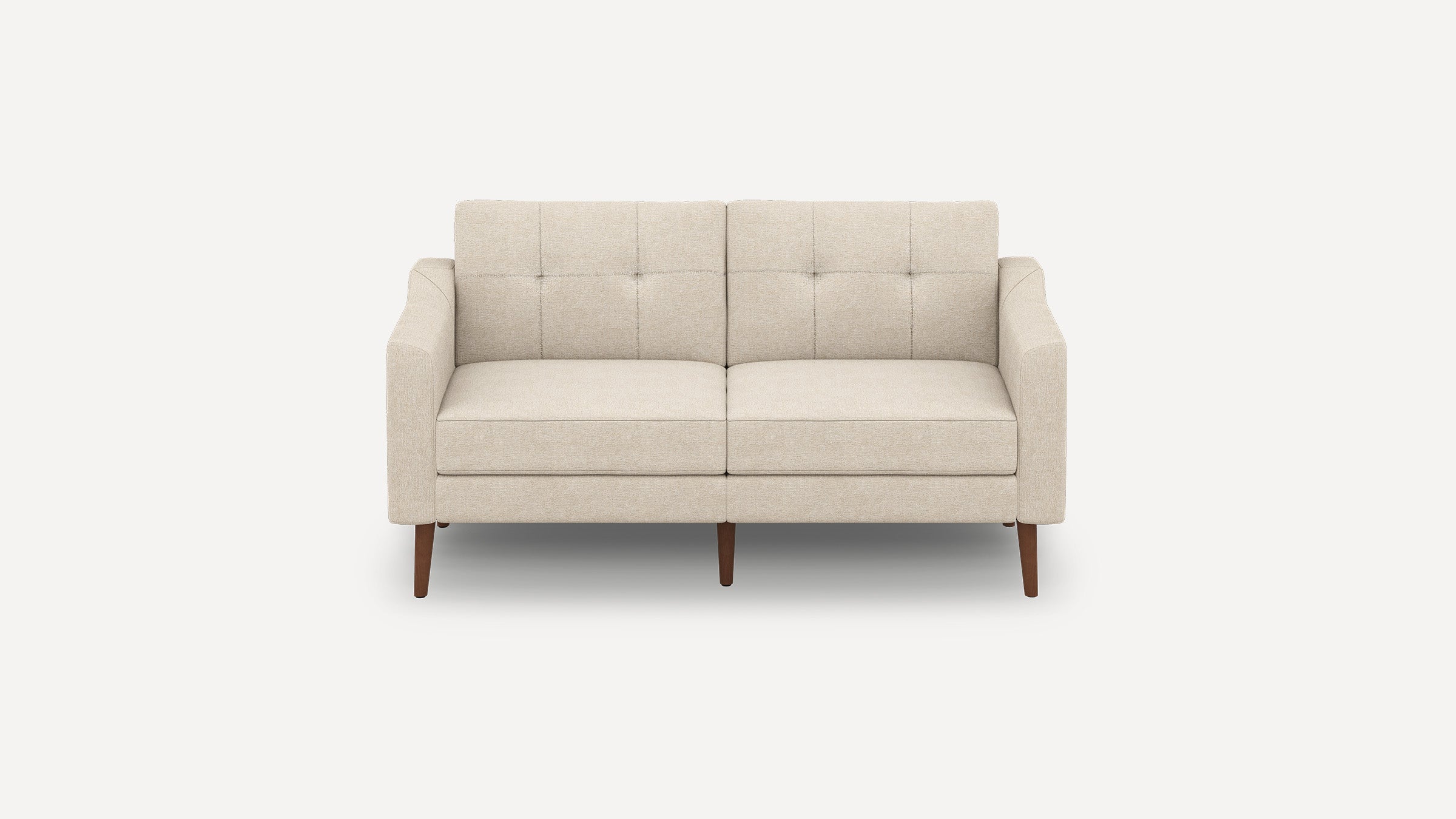Nomad Plus Loveseat - Georgia Clay - Performance Chenille / Walnut - Wood / Slope Arm