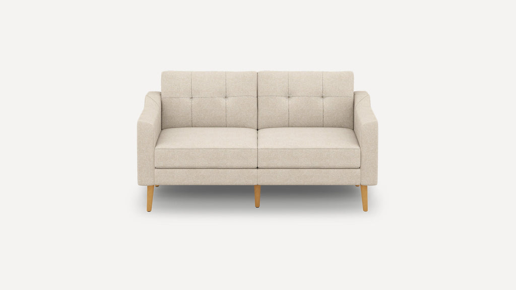 Nomad Plus Loveseat - Georgia Clay - Performance Chenille / Oak - Wood / Slope Arm