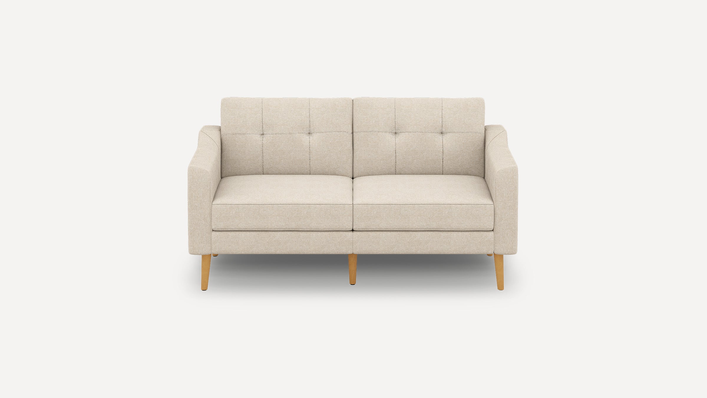 Nomad Plus Loveseat - Georgia Clay - Performance Chenille / Oak - Wood / Slope Arm